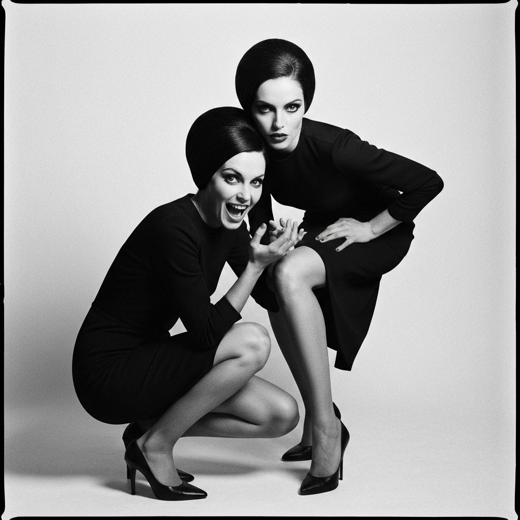 Black and white artistic portrait photograph